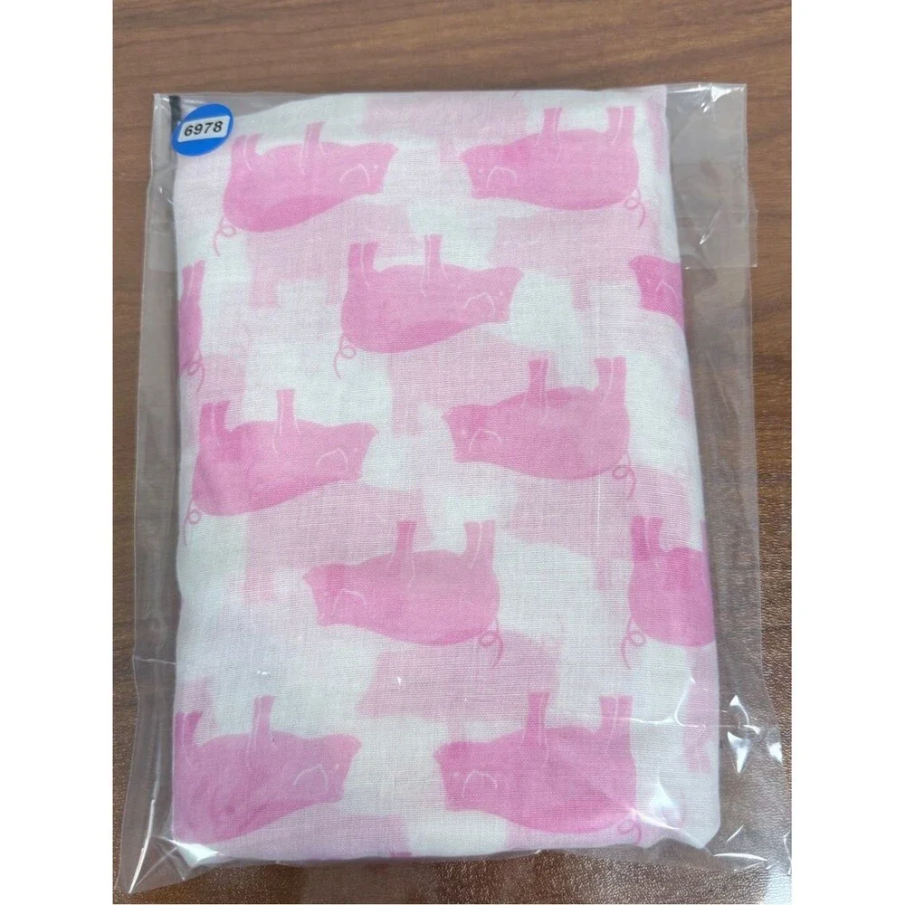 Pink Pig Print Lightweight Scarf 36x72